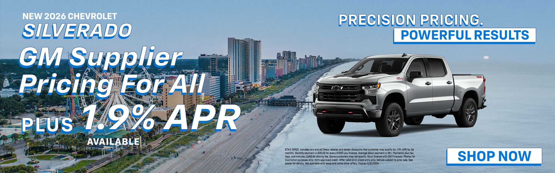 2026 SILVERADO 1500 OFFERS FROM MYRTLE BEACH CHEVROLET